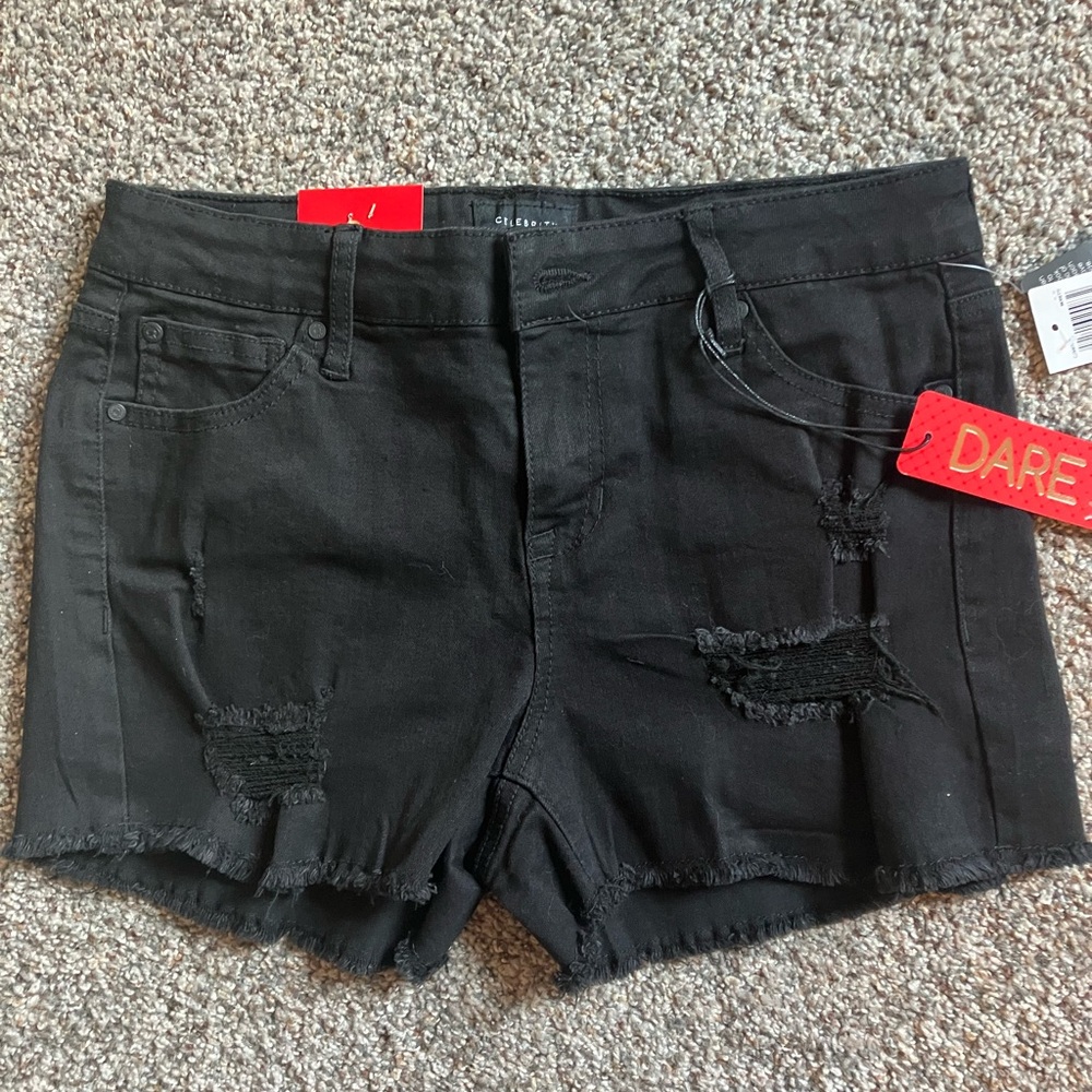 Women's Black Jean Shorts